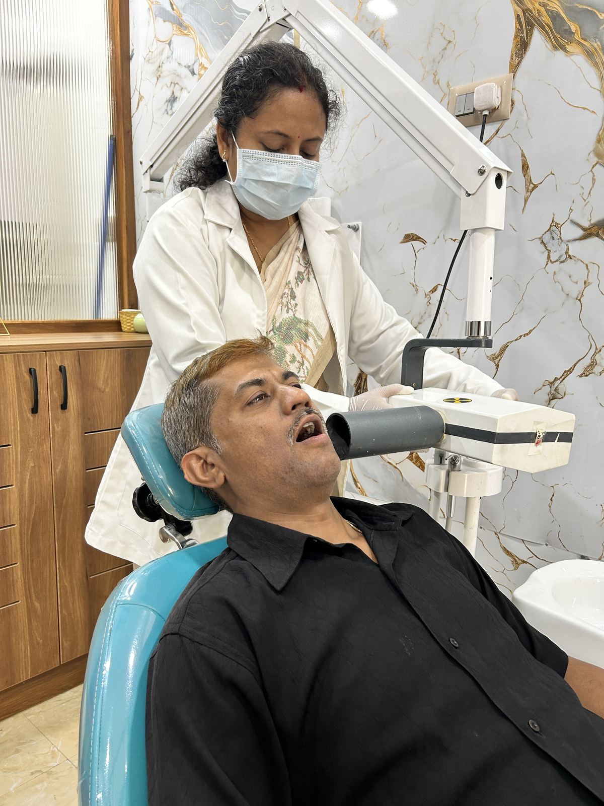 Digital dental X-ray in progress