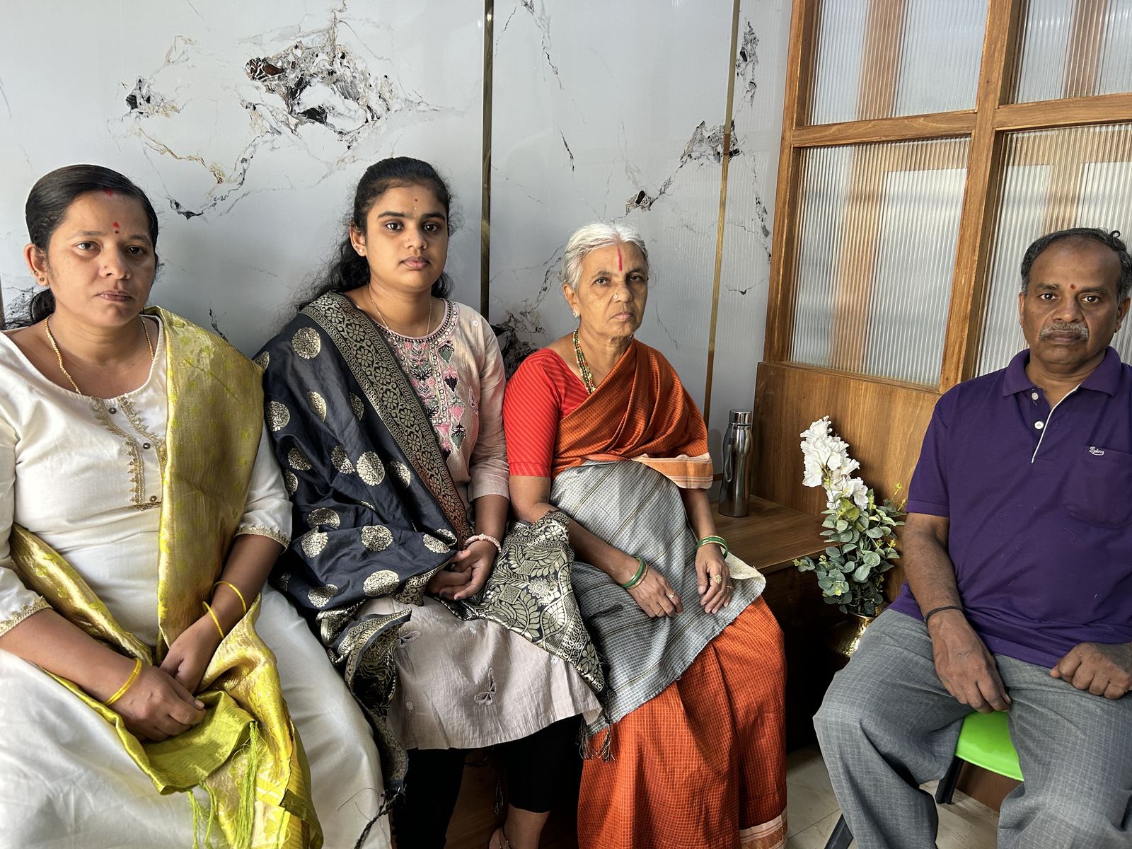 Patients in the waiting area